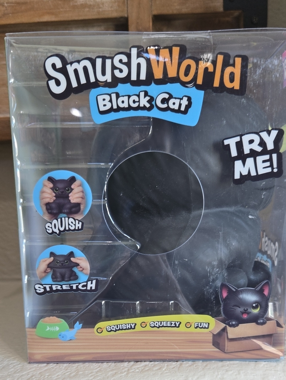New Smush World Black Cat Squishee Toy for Kids - Picture 4 of 4